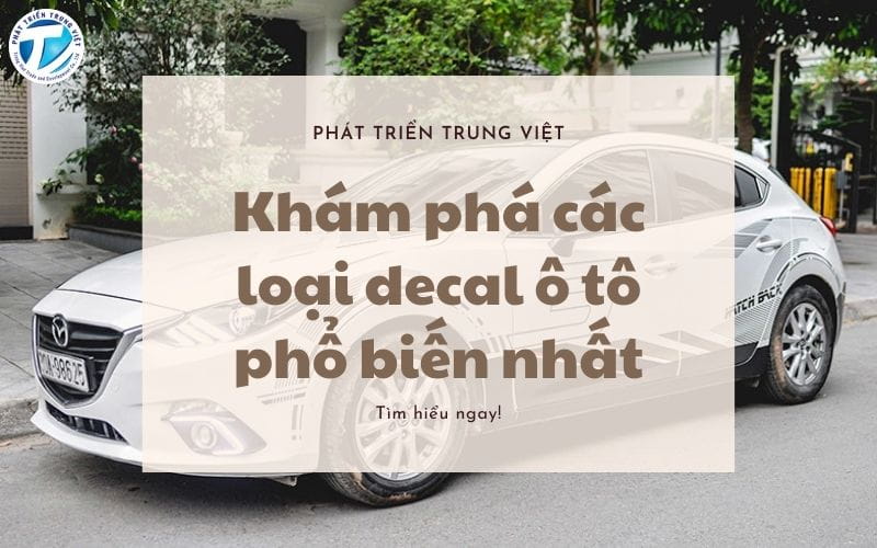 Khám phá các loại decal ô tô phổ biến nhất